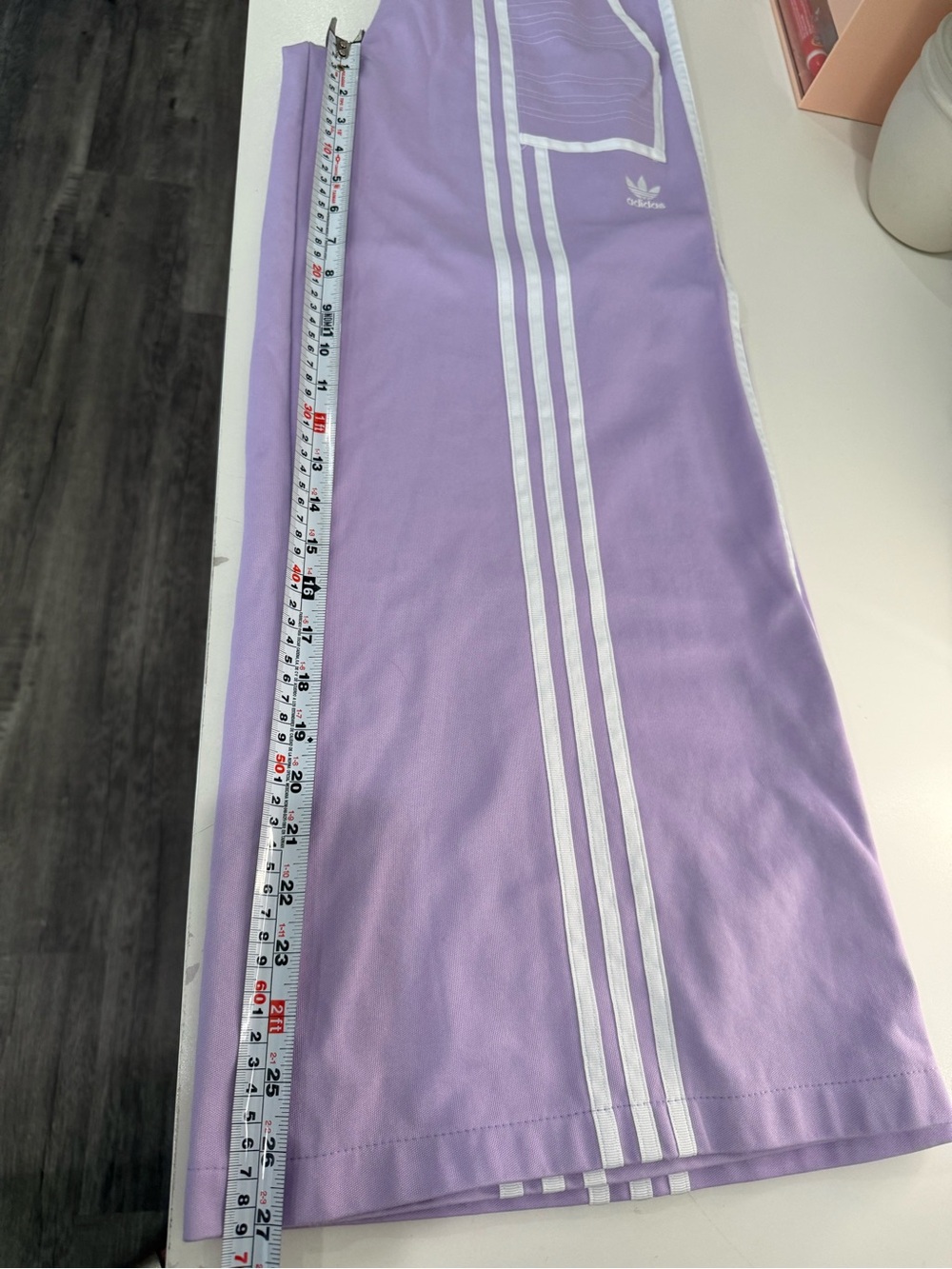 Adidas x Ji Won Choi Special Edition Lilac Wide Leg Track Pants Rare Y2K OG Sz S - Picture 10 of 12